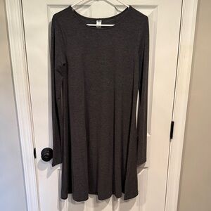 Old Navy Charcoal Long Sleeve Dress